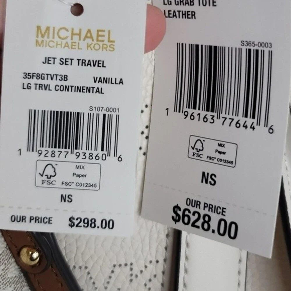 🎀 Michael Kors 3 SET Matching Shoulder Bag Tote Handbag Wallet Charm Pom NWT - Picture 9 of 14